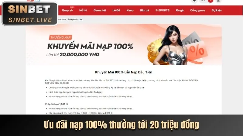 Ưu đãi nạp tiền hàng ngày MCW888
